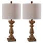Adesso Jolene Table Lamps with USB in Natural (Set of 2), , large