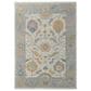 Feizy Karina 9"6" x 13"6" Ivory, Gray, Orange and Blue Area Rug, , large
