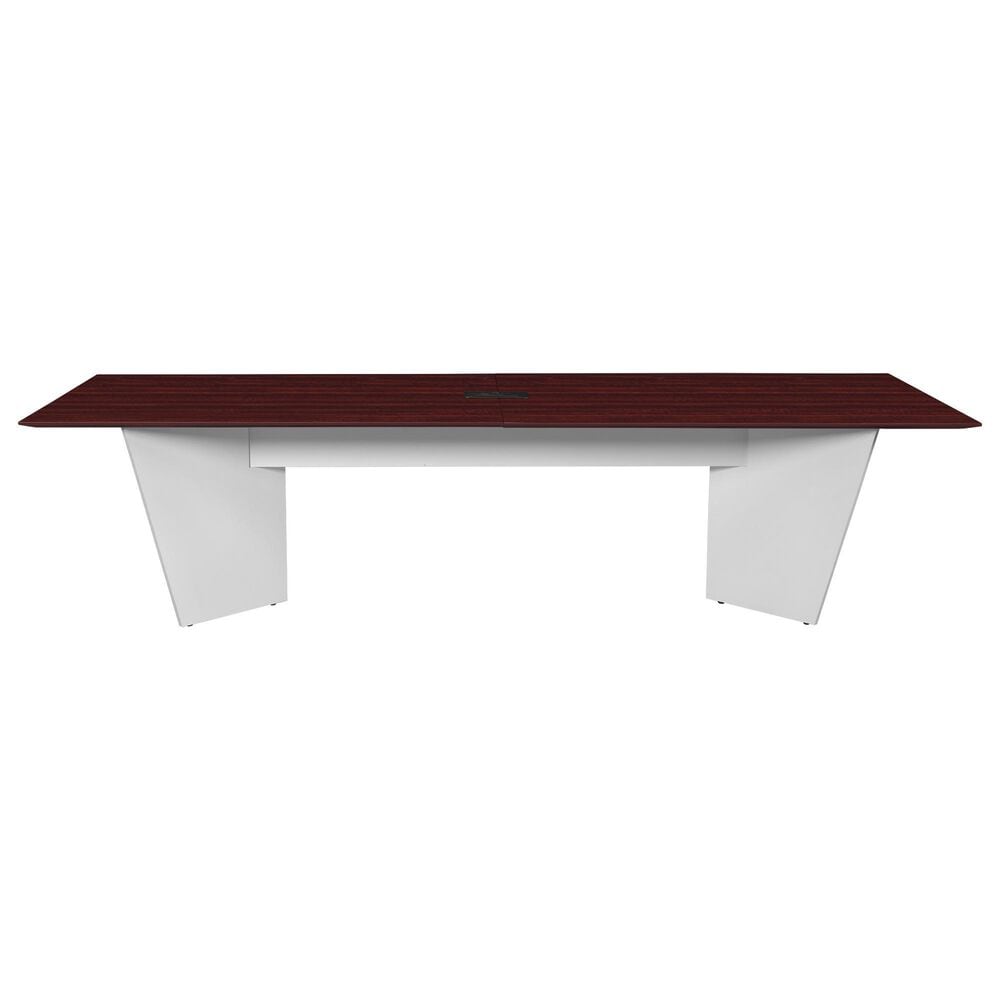 Regency Global Sourcing Array 120" Conference Table in White and Mahogany, , large