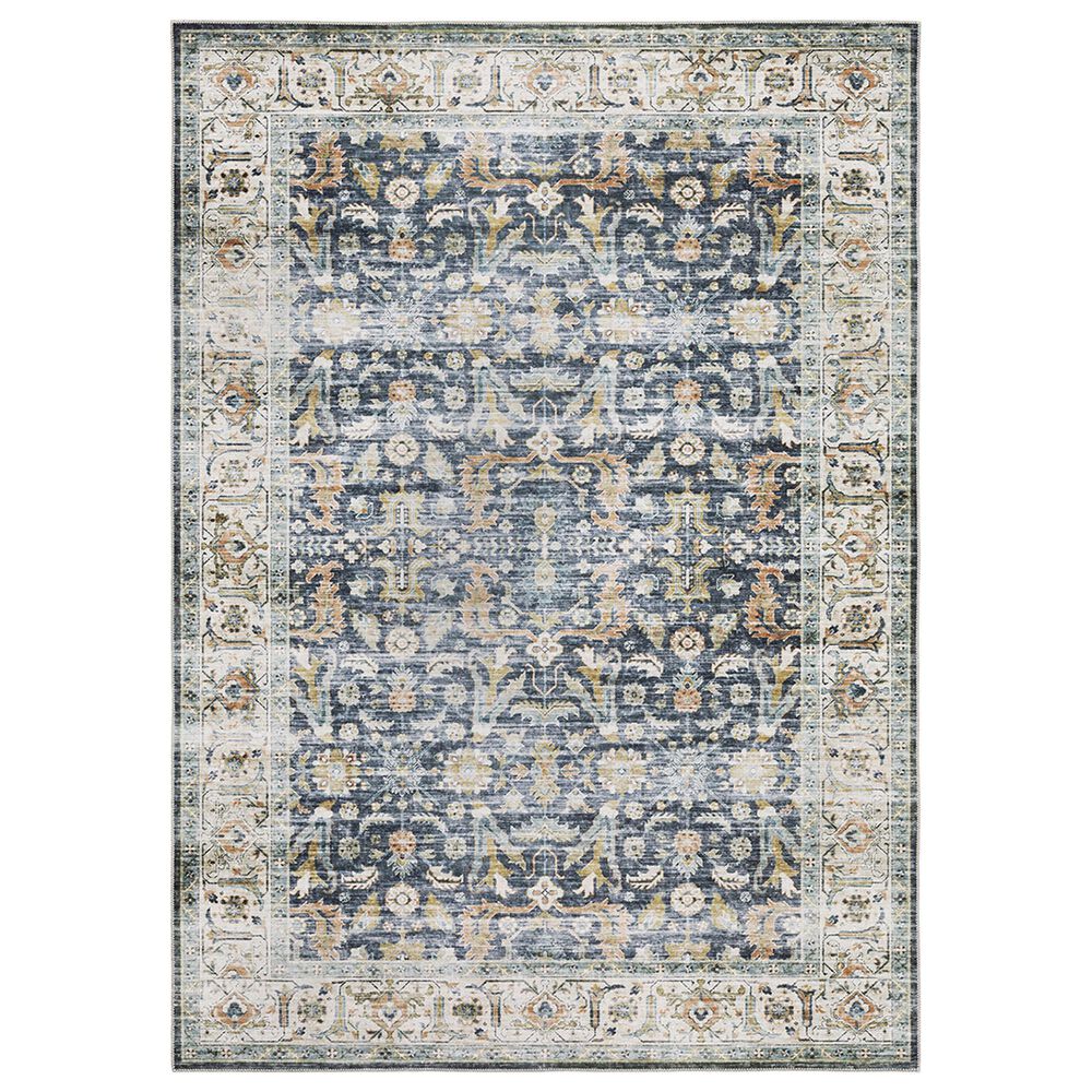 Oriental Weavers Charleston Distressed CHA05 2" x 3" Blue Area Rug, , large