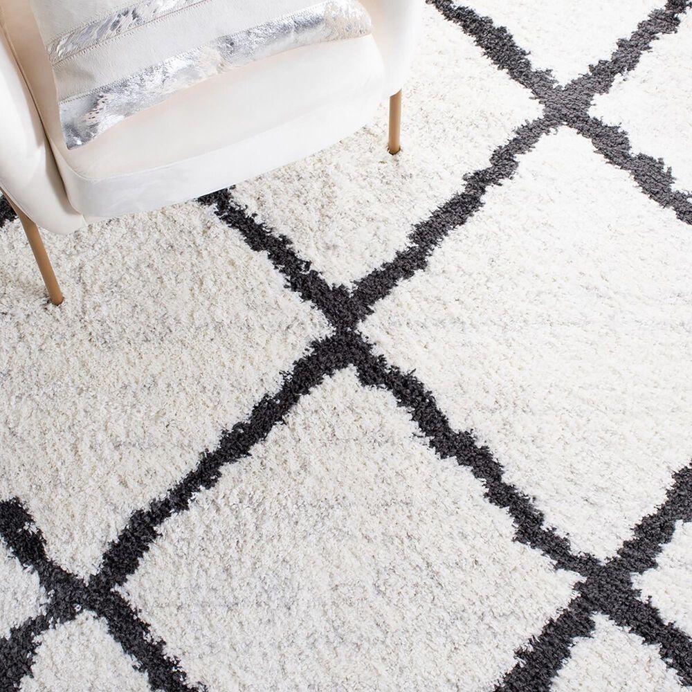 Safavieh August Shag 9&#39; x 12&#39; Ivory and Black Area Rug, , large
