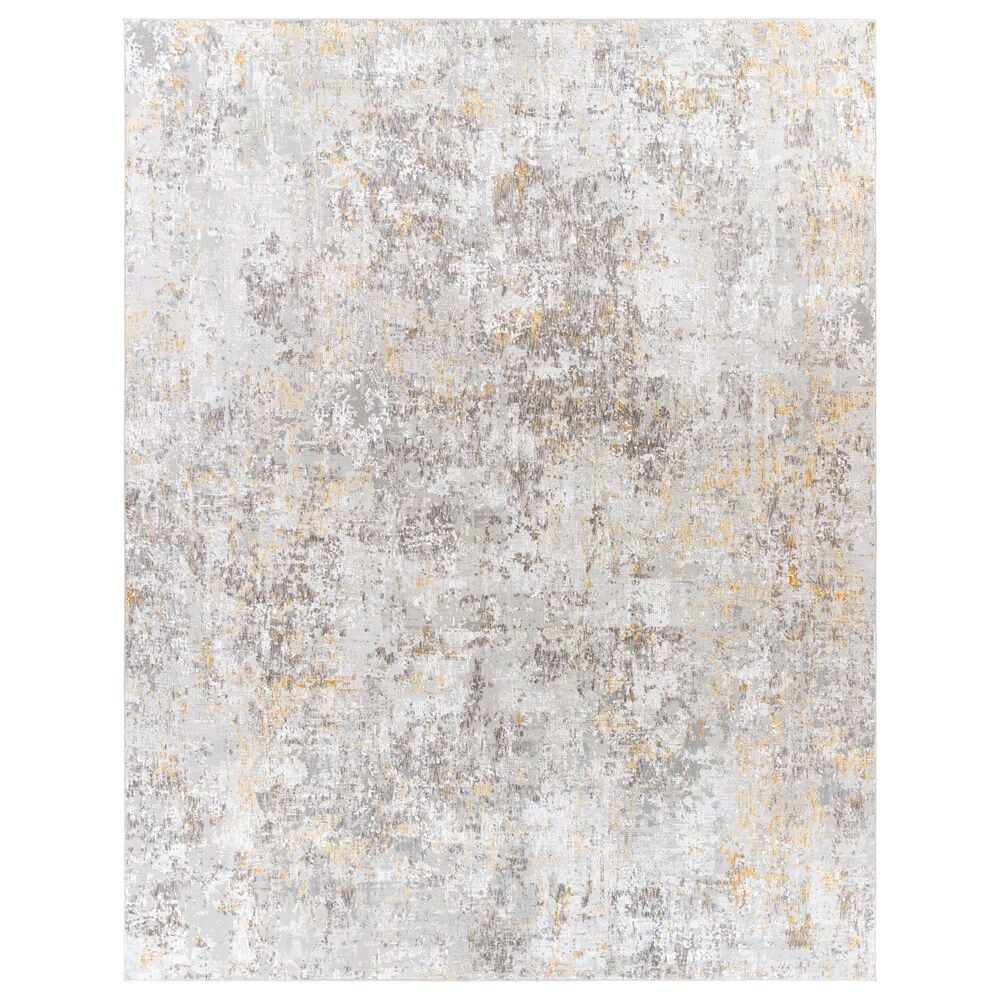 Surya Carmel 10" x 14" Taupe, White, Gray, Mustard and Camel Area Rug, , large