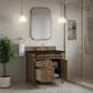 James Martin Brittany 36" Single Bathroom Vanity in Pecan with 3 cm Phantome Eclos Top and Rectangular Sink, , large