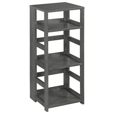 Regency Global Sourcing Flip Flop 34" Folding Bookcase in Gray, , large
