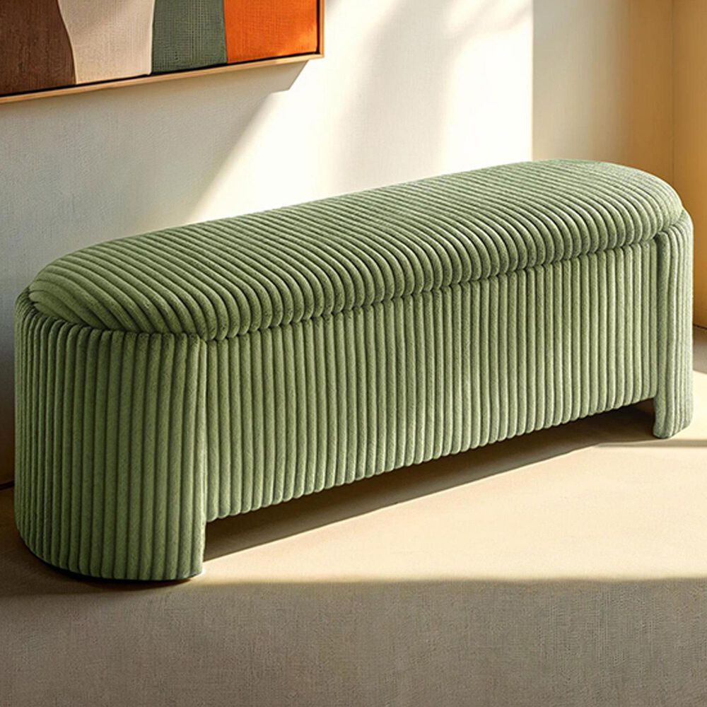 37B Grainne Storage Bench in Green, , large
