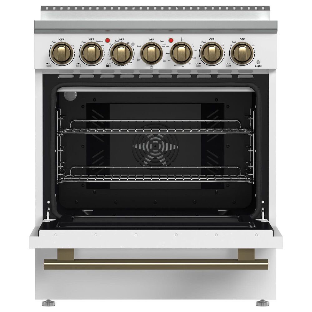 Forno Paolo 30" Freestanding Electric Range in White, , large