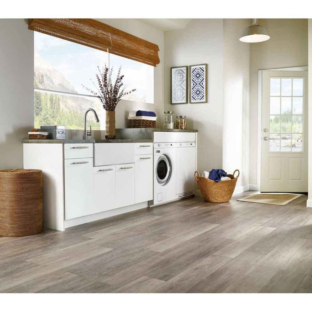 Armstrong Rigidcore Limed Oak Chateau Gray 7.25" x 48" Luxury Vinyl Tile, , large