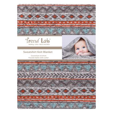 Trend Labs Aztec Sweatshirt Knit Baby Blanket, , large