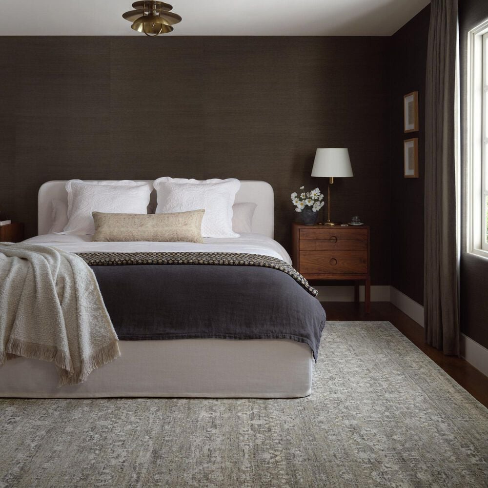 Amber Lewis x Loloi Honora 5&#39;3&quot; x 7&#39;9&quot; Grey and Beige Area Rug, , large