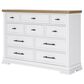 Ashley 3-Piece King Bedroom Set in White and Natural, , large