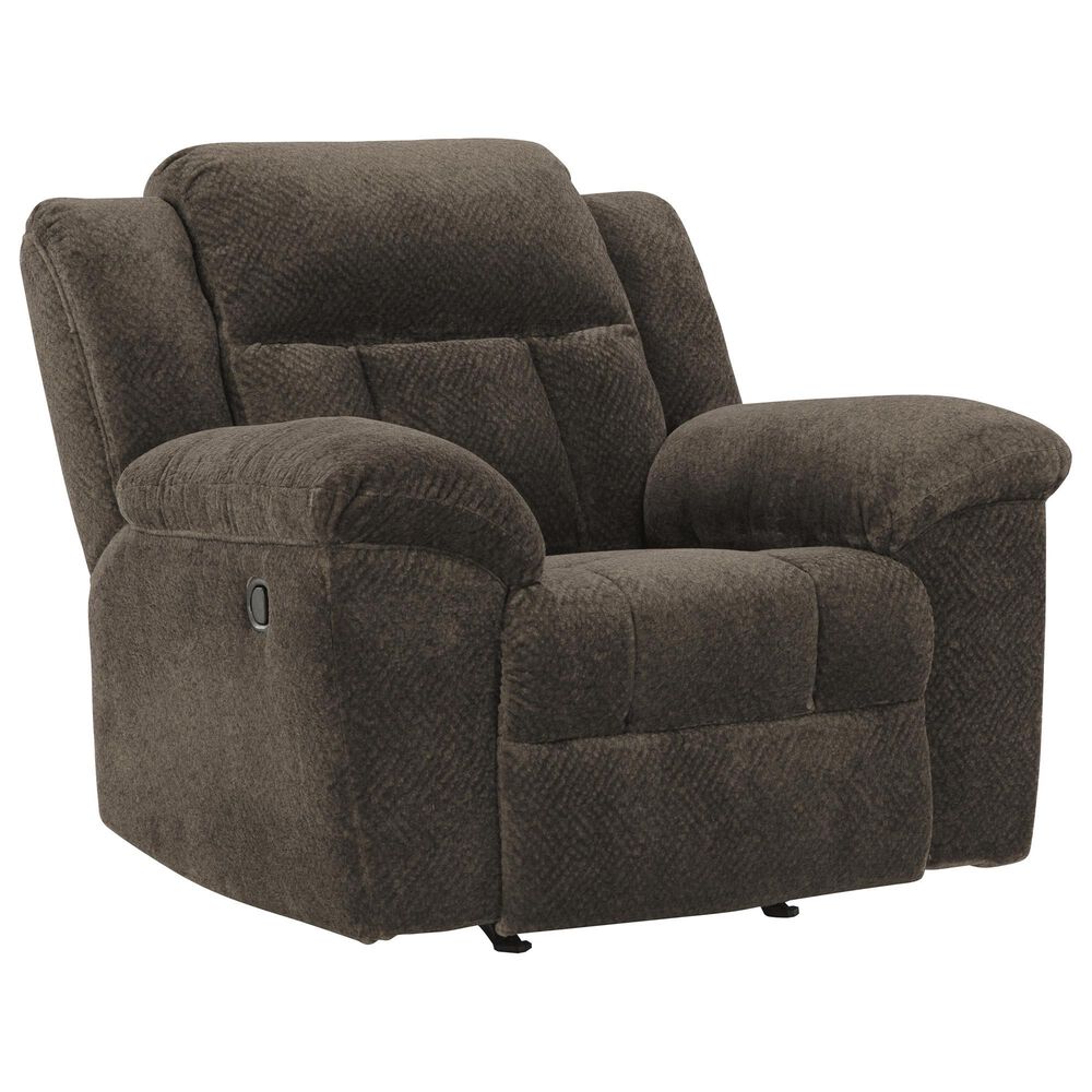 Ashley Frohn Manual Rocker Recliner in Chocolate, , large