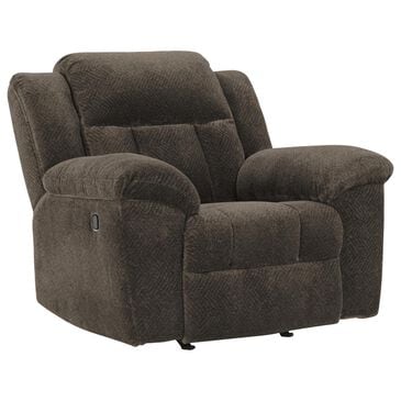 Ashley Frohn Manual Rocker Recliner in Chocolate, , large