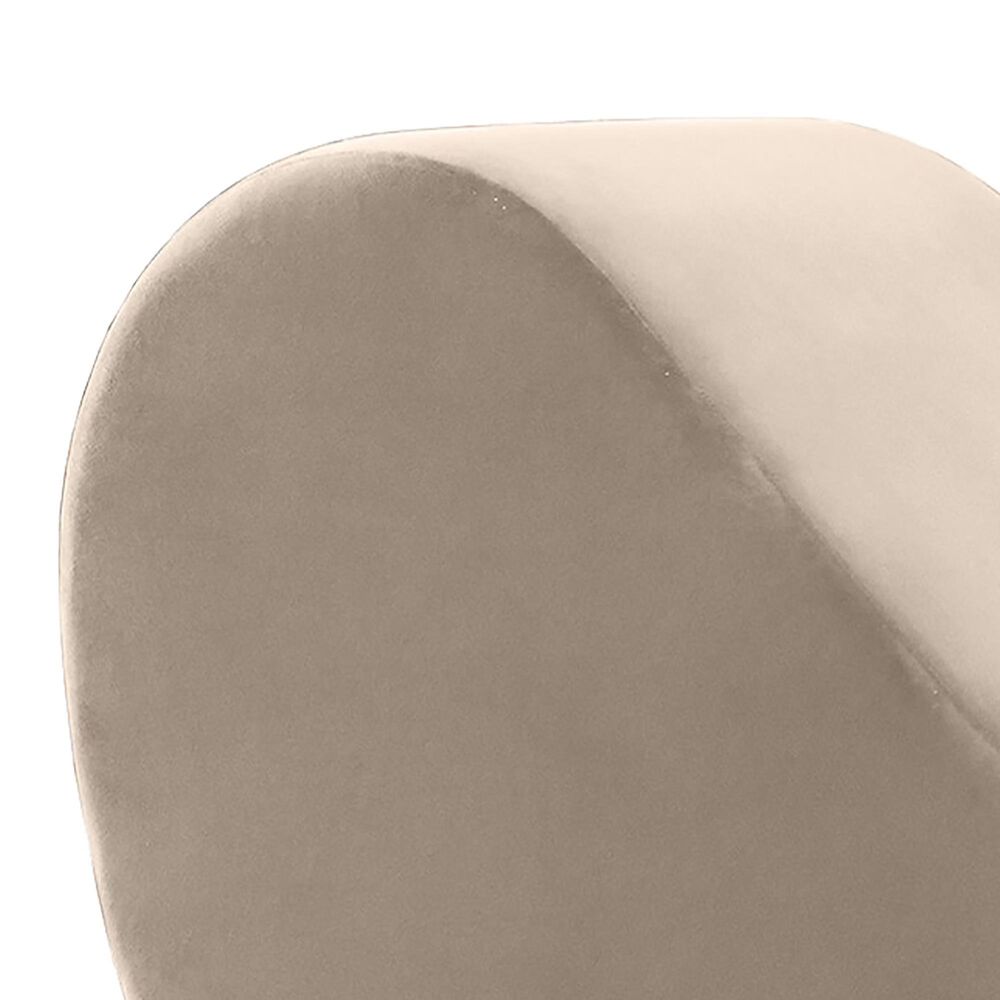 Jaxx Avana Chaise Lounge Yoga Chair in Buckwheat Velvet, , large