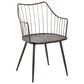 Lumisource Winston Arm Chair in Brown and Dark Walnut, , large