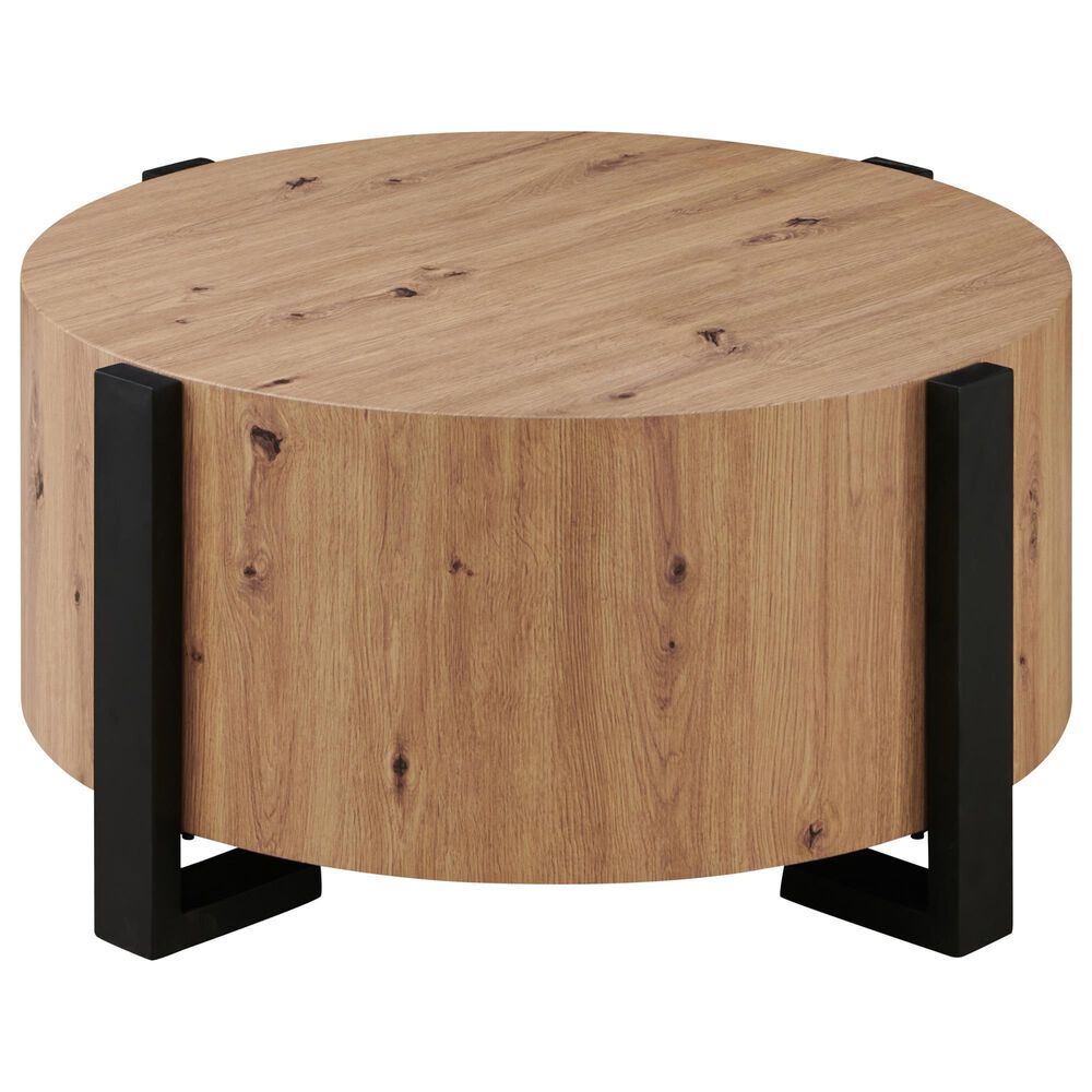 Steve Silver Furniture Darcie Cocktail Table in Natural and Black, , large