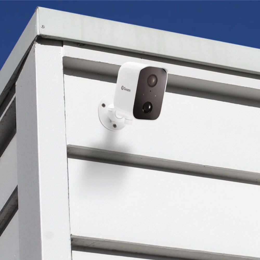 Swann CoreCam Wireless Security Camera with Solar Charging Panel in White, , large