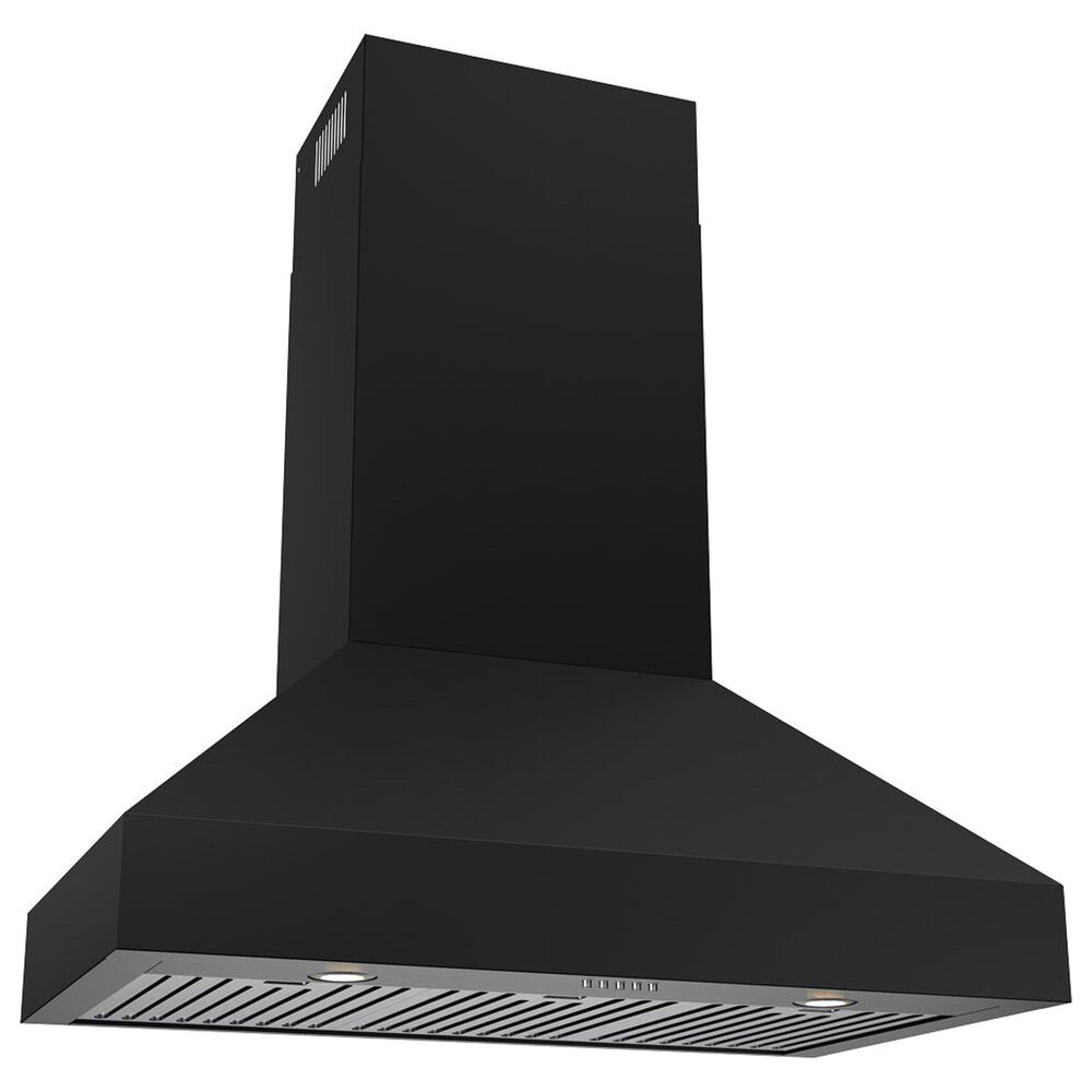 Thor Kitchen 36" Professional Wall Mount Pyramid Range Hood in Matte Black, , large