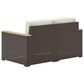Homestyles Palm Springs 4-Piece Patio Loveseat Set in Brown, , large