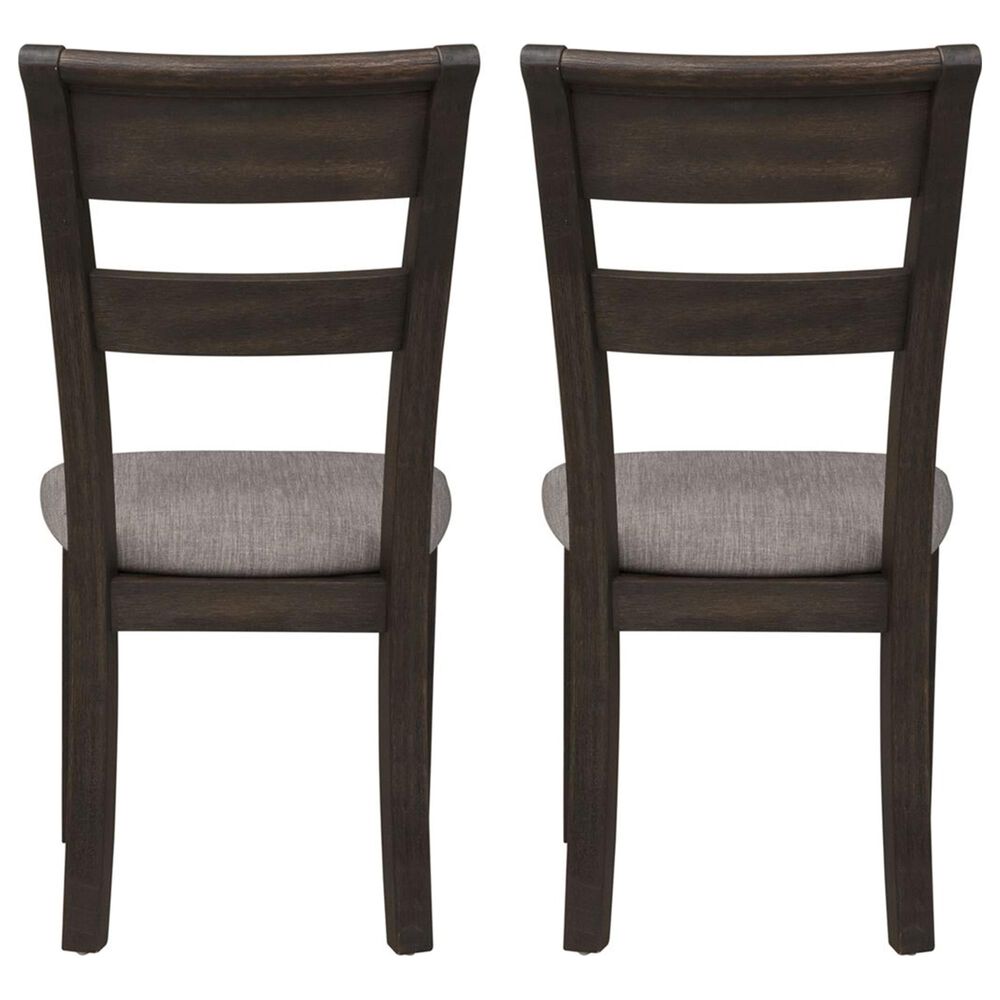 Belle Furnishings Double Bridge Side Chair in Dark Brown &#40;Set of 2&#41;, , large