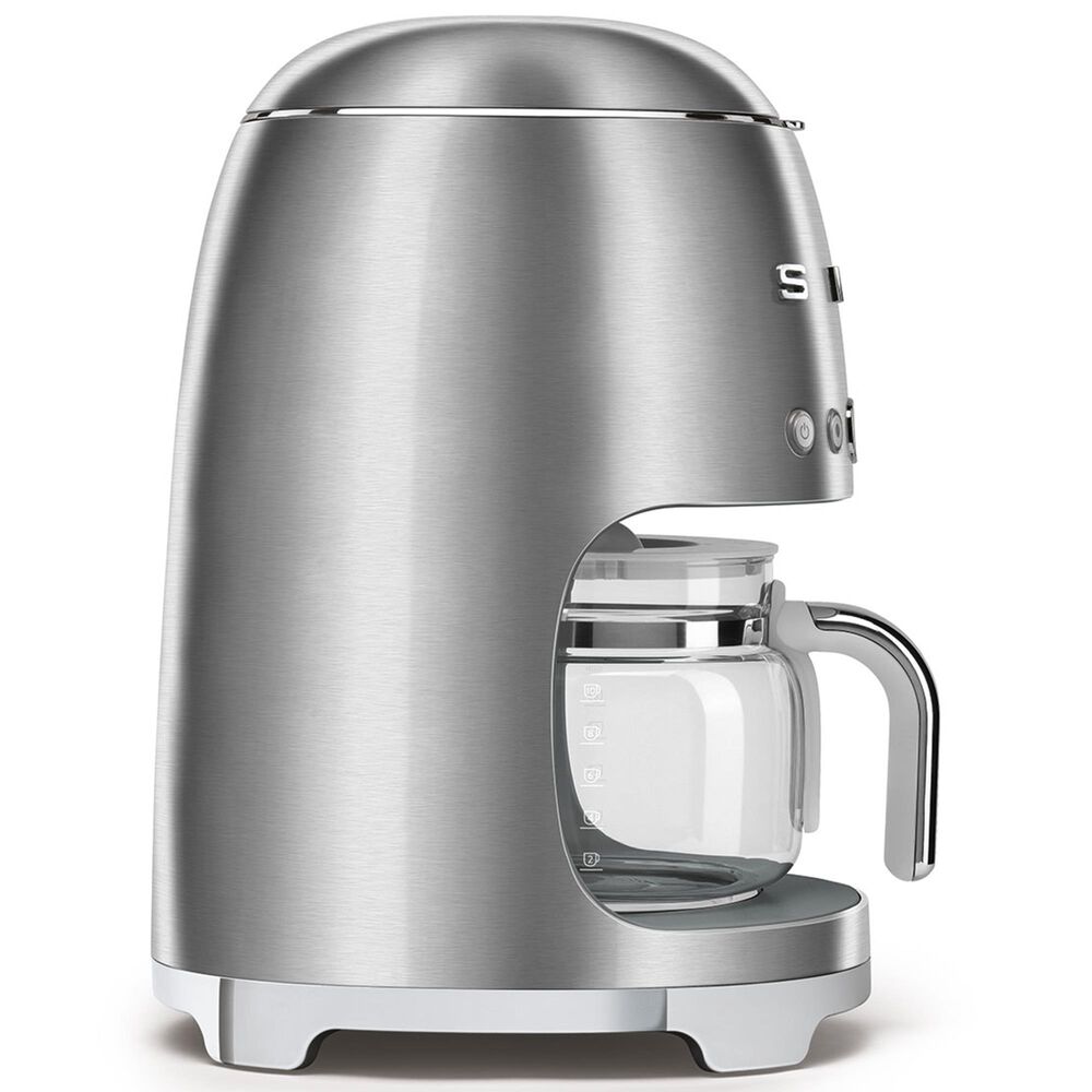 Smeg 47.34 Oz Drip Coffee Maker in Stainless Steel and Polished Chrome, , large