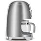 Smeg 47.34 Oz Drip Coffee Maker in Stainless Steel and Polished Chrome, , large