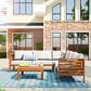 Hearth and Haven 4-Piece Outdoor Sectional Set in Beige, , large