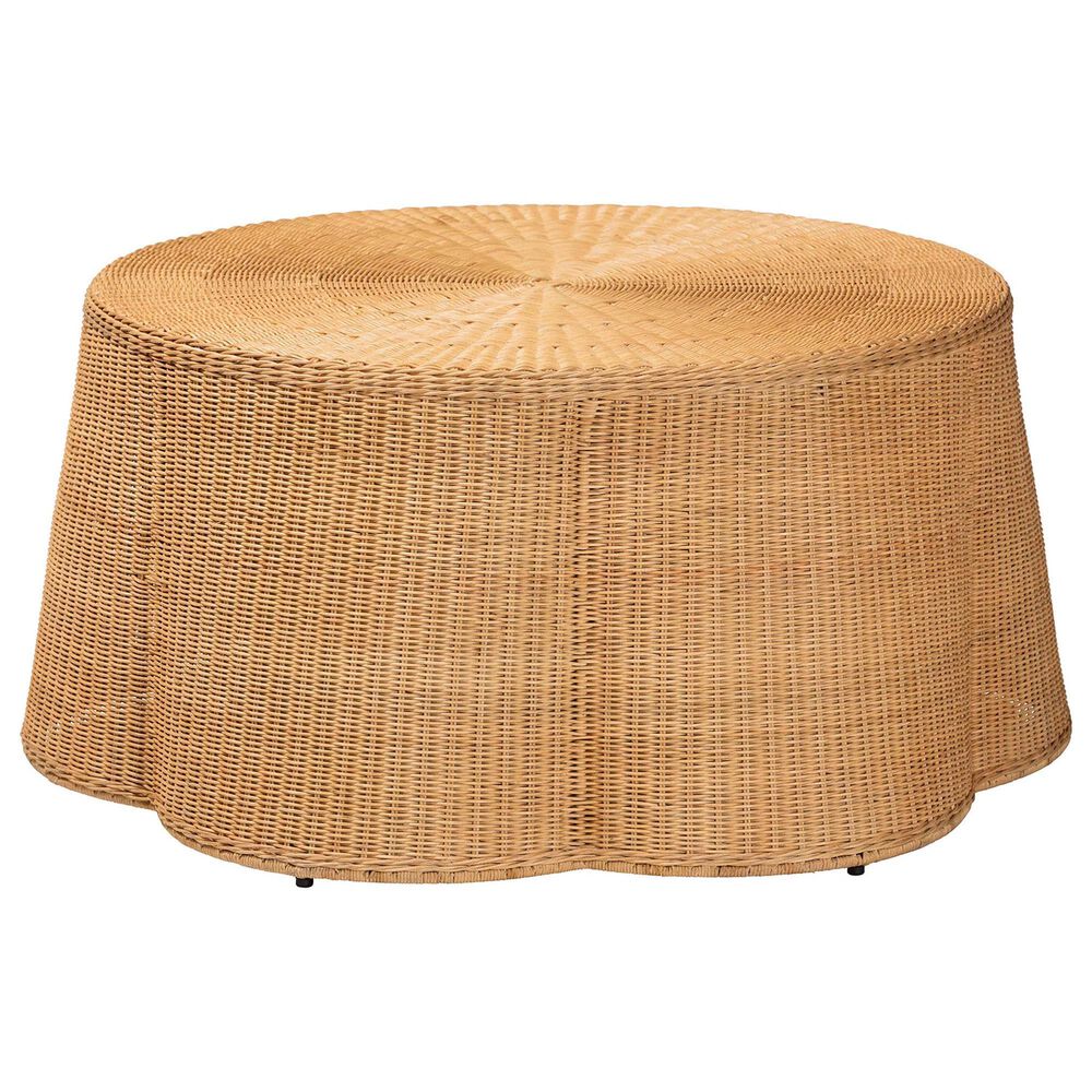 Baxton Studio Palm Coffee Table in Light Honey, , large