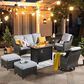 HOMLUX 7-Piece Patio Set in Gray, , large