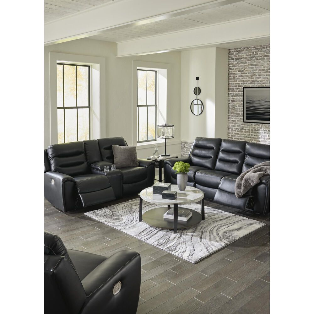 Ashley Warlin Power Recliner in Black, , large