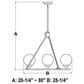 Vaxcel Lander 6-Light Chandelier in Matte Black, , large