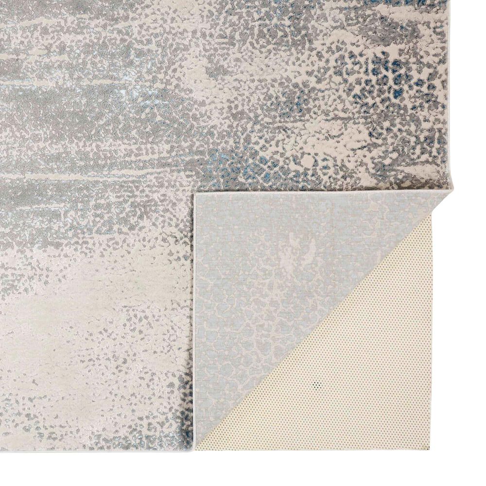 Feizy Azure 3401F 6&#39;7&quot; x 9&#39;6&quot; Gray and Blue Area Rug, , large