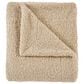HiEnd Accents Teddy 50" x 60" Throw Blanket in Cream, , large