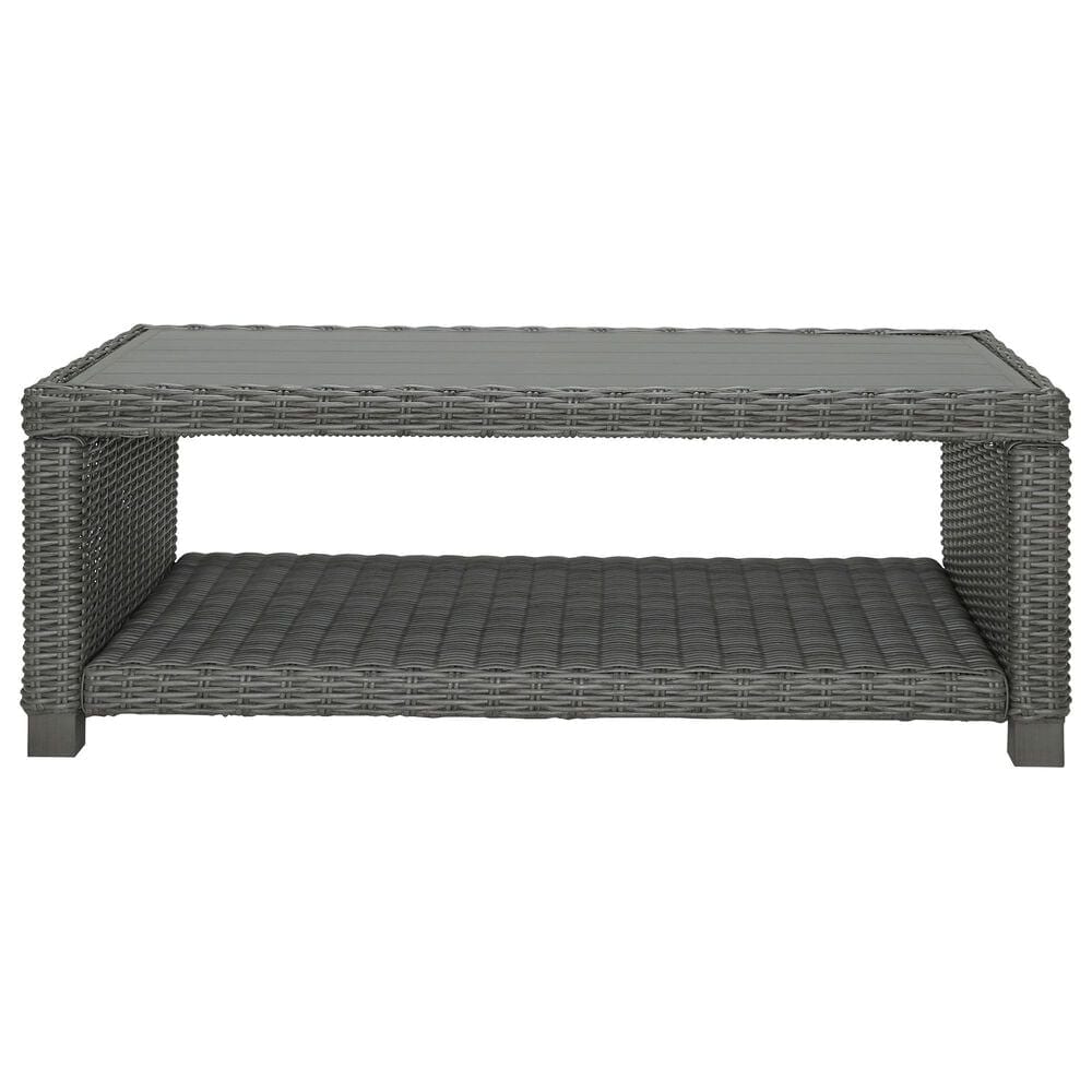 Ashley Elite Park Patio Coffee Table in Gray - Table Only, , large