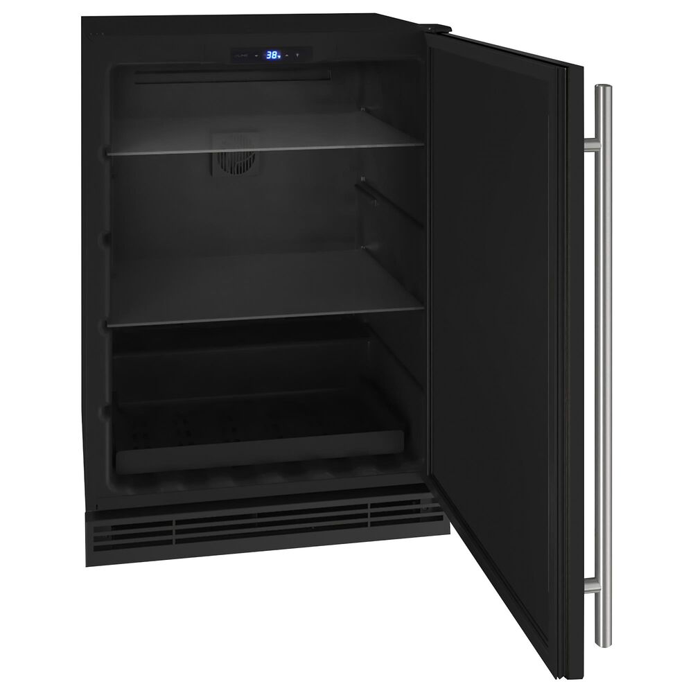 U-Line 5.7 Cu. Ft. Built-in Refrigerator in Black Solid, , large