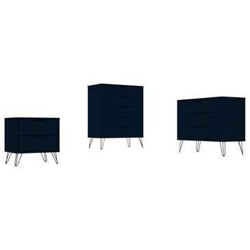 Dayton Rockefeller 3-Piece Bedroom Set in Tatiana Midnight Blue, , large