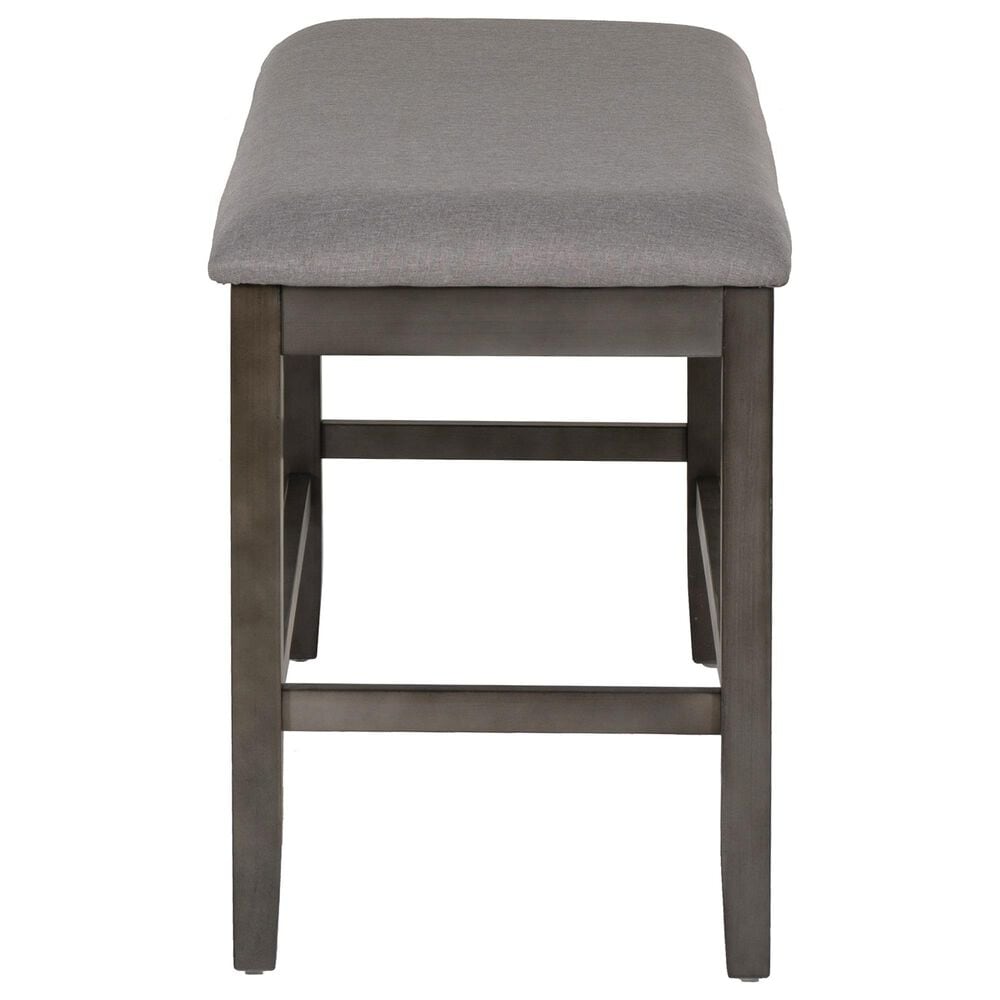 Linon Home Decor Spiva Counter Backless Bench in Grey, , large