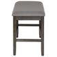 Linon Home Decor Spiva Counter Backless Bench in Grey, , large