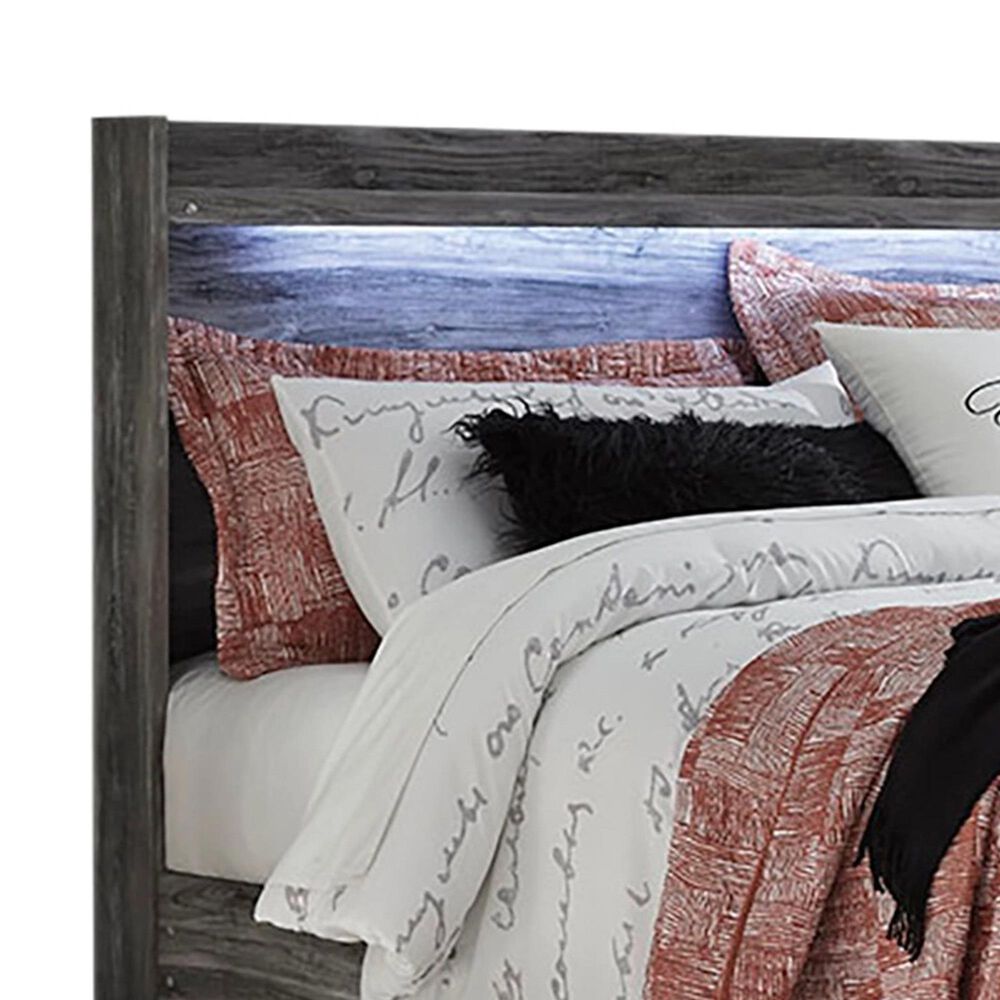 Ashley Baystorm King Panel Bed with 2 Storage Drawers in Gray, , large
