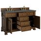 James Martin Vanities Brookfield 60" Double Bathroom Vanity in Honey Oak with 3 cm Parisien Bleu Quartz Top and Rectangular Sinks, , large
