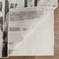 Feizy Vancouver 4" x 6" Gray and Charcoal Area Rug, , large