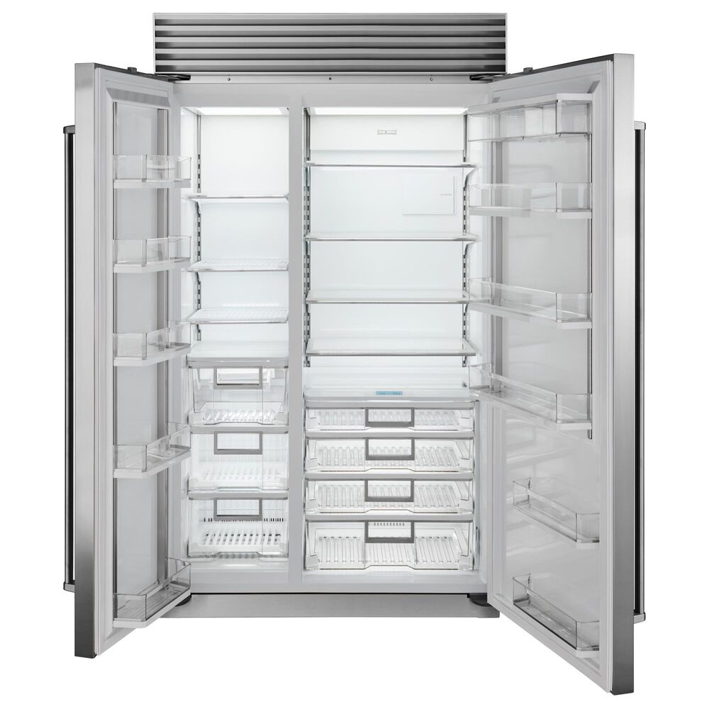 Sub Zero 29.1 Cu. Ft. Classic Side-By-Side Refrigerator with Tubular Handle in Stainless Steel, , large