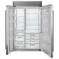 Sub Zero 29.1 Cu. Ft. Classic Side-By-Side Refrigerator with Tubular Handle in Stainless Steel, , large