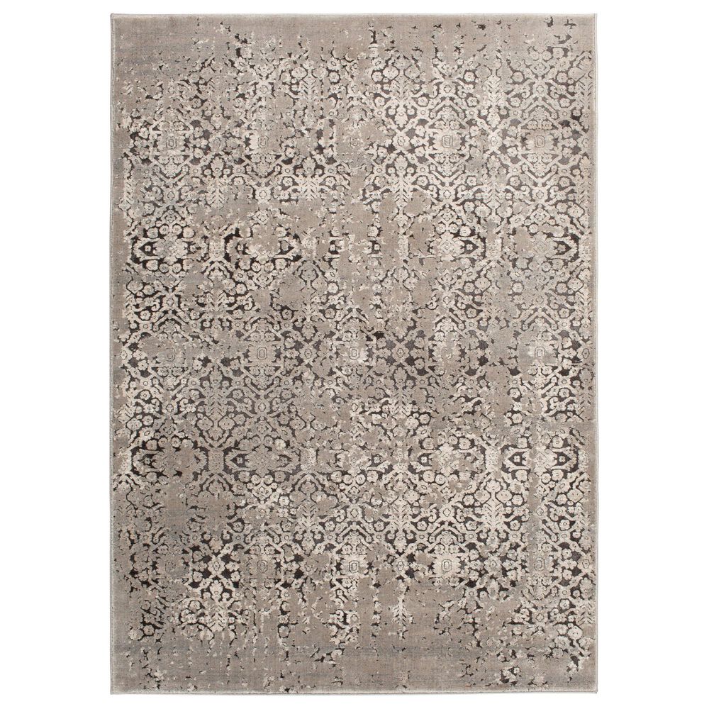 Central Oriental Clearwater Erozio 8" x 10" Brown and Cream Area Rug, , large