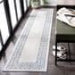 Safavieh Bermuda Floral 2" x 8" Ivory and Light Blue Indoor/Outdoor Area Performance Rug, , large