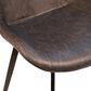 Blue Sun Designs Bannon Side Chair with Antique Grey Cushion in Brown and Black, , large