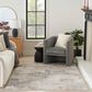 Nourison Sustainable Trends SUT04 5"3" x 7"3" Beige and Grey Area Rug, , large