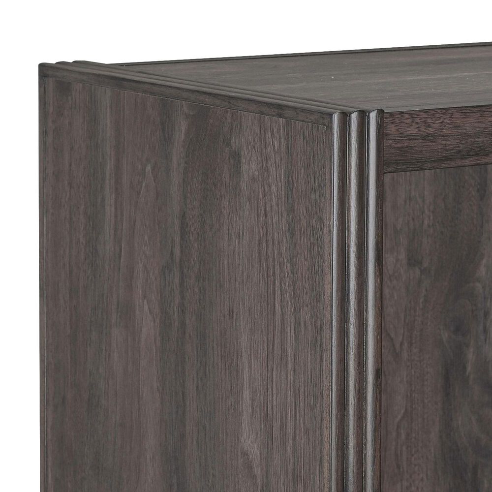 Belle Furnishings Modern Edge 4-Shelf Bunching Bookcase in Caffe, , large