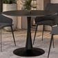 Leisuremod Bristol 40" Round Dining Table with MDF Top in Black - Table Only, , large