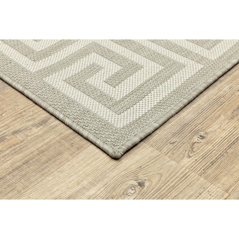 Oriental Weavers Portofino 6560D 9&#39;10&quot; x 12&#39;10&quot; Gray Area Performance Rug, , large