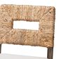 Baxton Studio Porsha Counter Stool in Dark Brown and Natural, , large